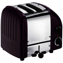 Dualit Made to Order Classic 2-Slice Toaster Stainless Steel/Purple Violet Gloss